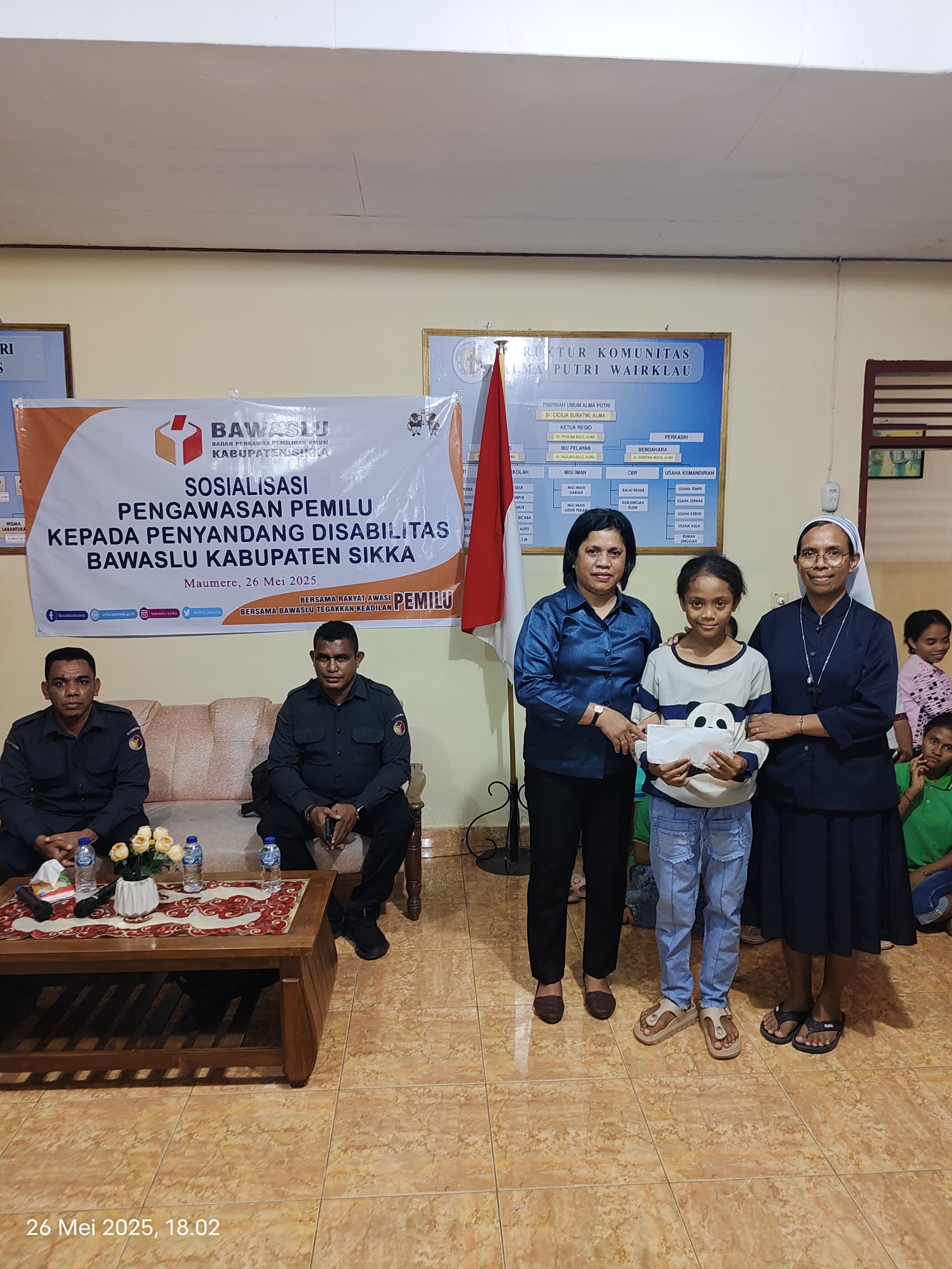 SOSIALISASI PENGAWASAN PEMILU KEPADA PENYANDANG DISABILITAS 