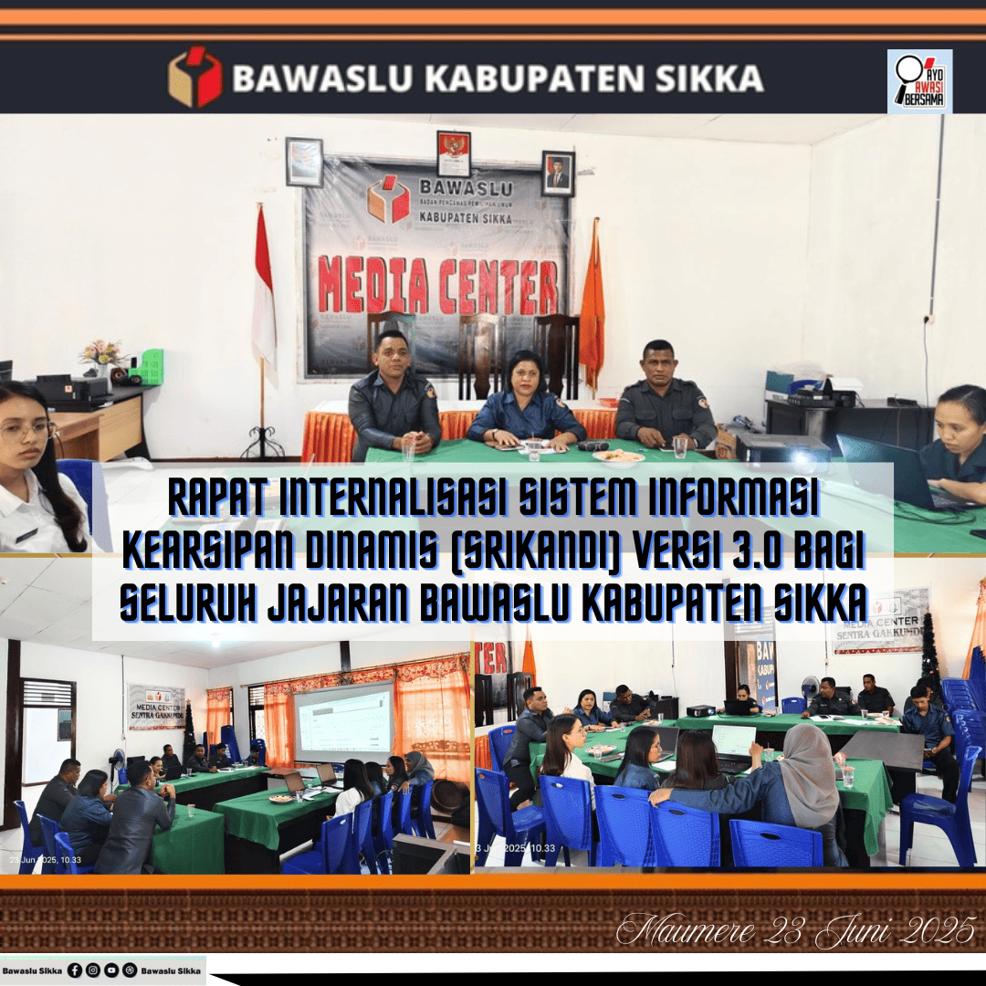 Rapat Internalisasi system Informasi Kearsipan