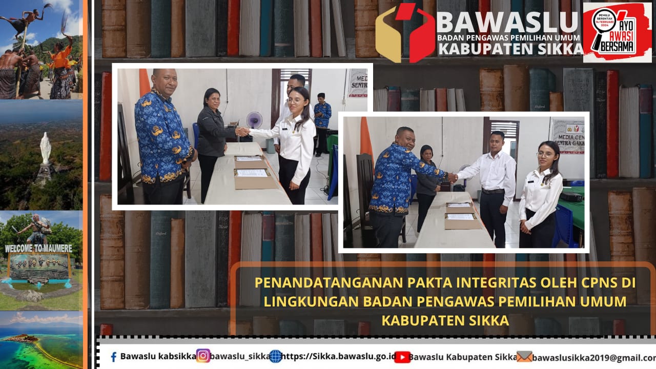 CPNS Baru Bawaslu Sikka Ikuti Kegiatan Penerimaan dan Pengarahan CPNS 2024