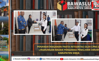 CPNS Baru Bawaslu Sikka Ikuti Kegiatan Penerimaan dan Pengarahan CPNS 2024