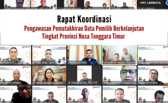 Rapat Koordinasi Pengawasan Pemutakhiran Data Pemilih Berkelanjutan (PDPB) tingkat  Provinsi NTT