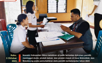 Uji petik bawaslu kabupaten sikka