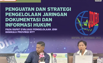 Evaluasi JDIH Tingkat Bawaslu NTT
